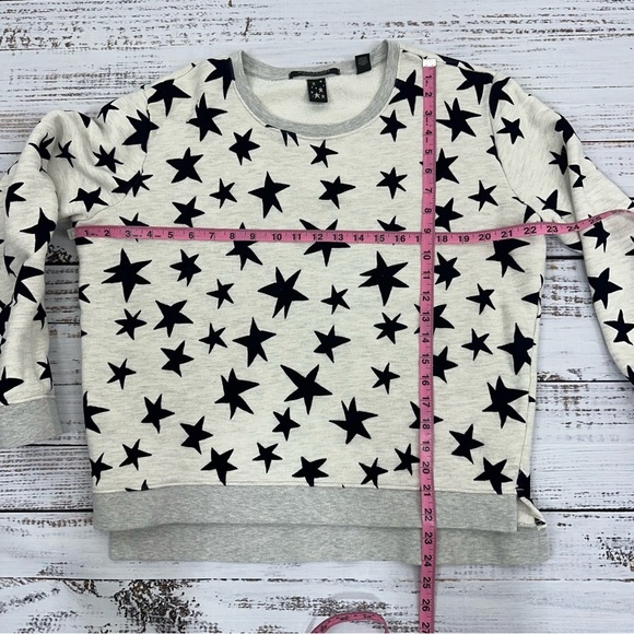 Scotch & Soda Size 2 Medium Gray Stars Sweatshirt - Picture 8 of 15